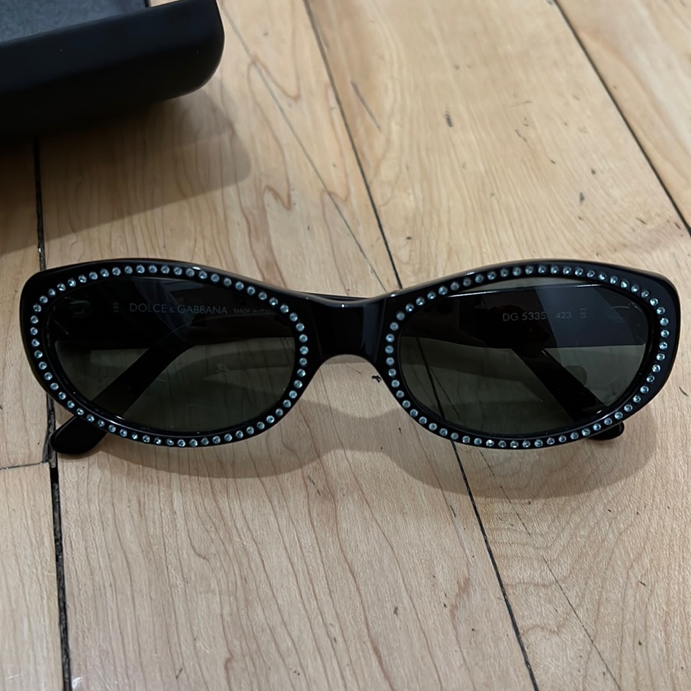 Dolce Gabbana Crystal Embellished Sunglasses